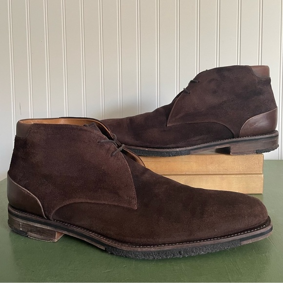 Magnanni Men's Desert/Chukka Boots in Chestnut Suede Leather *Spain* - Picture 2 of 12